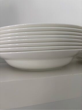8 Mikasa Our table sawyer White bone china pasta Bowl - Classic Home Dining